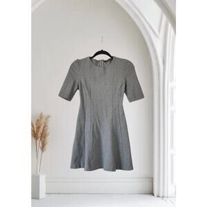Zara Trafaluc Fit & Flare Mini Dress Grey Stretch Grey Size Small